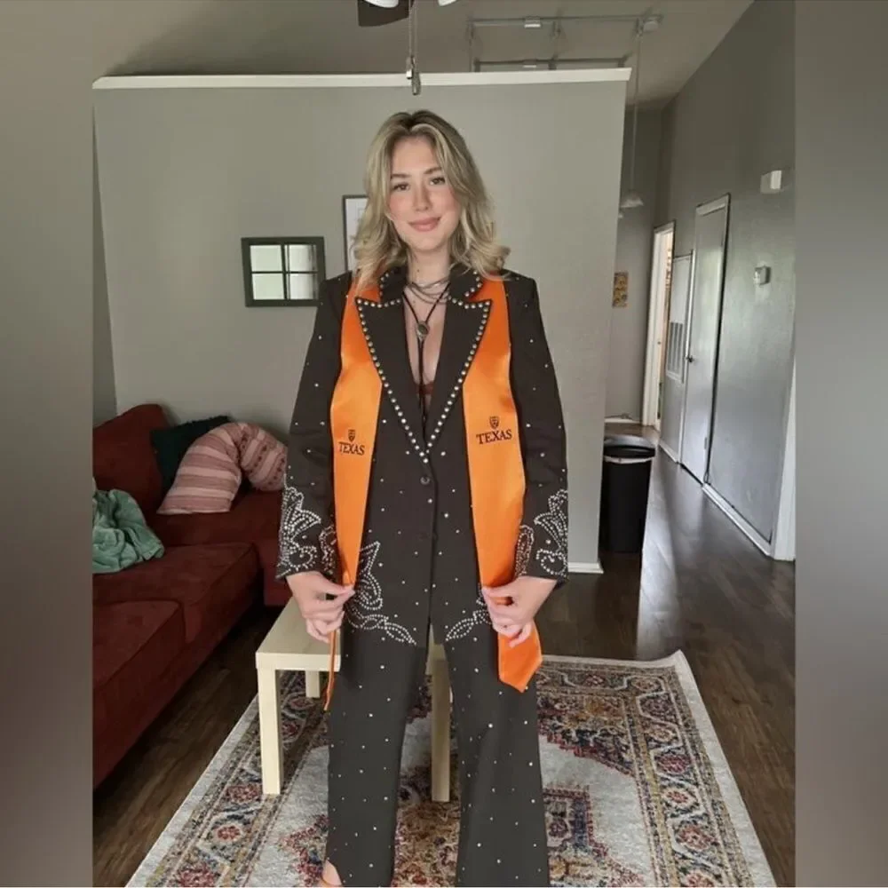 Free People Embellished Suit Set/ size 2